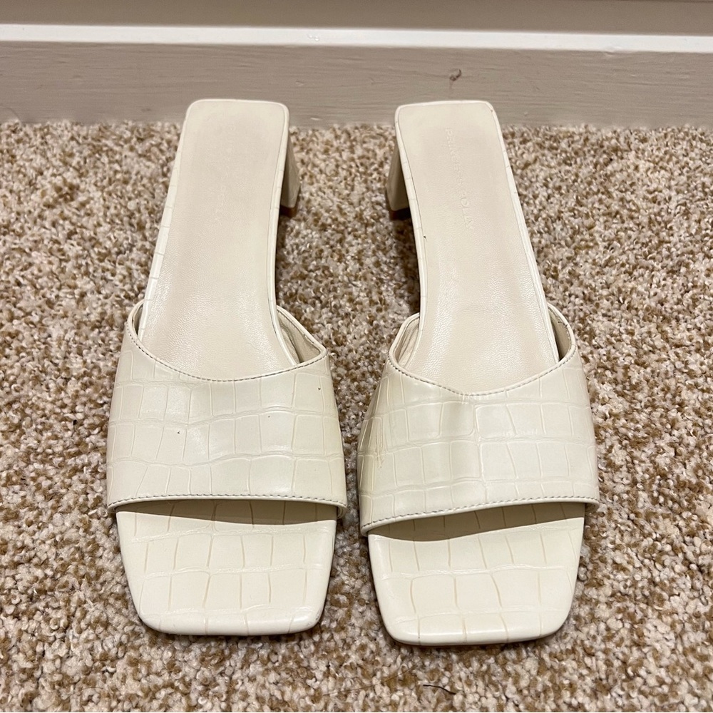 Princess Polly Cream Heeled Sandals